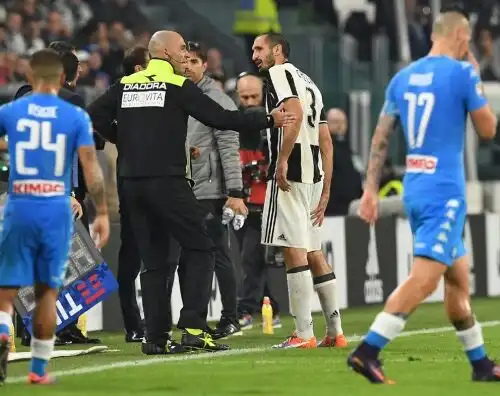 Juventus, Chiellini costretto allo stop