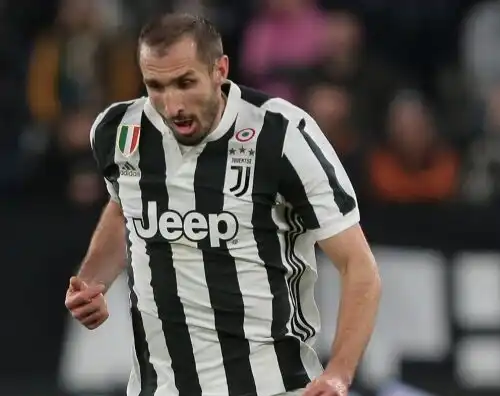 Juve, Giorgio Chiellini è costretto a fermarsi