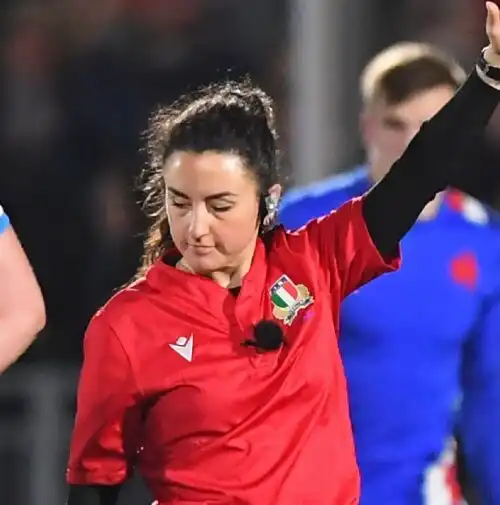 Rugby, finale Coppa Italia: la parmigiana Clara Munarini primo arbitro donna