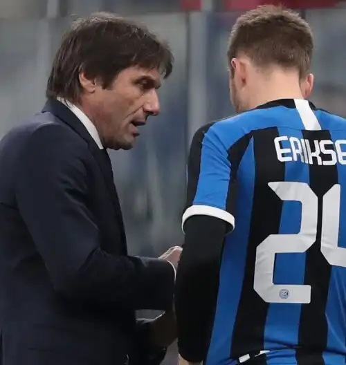 Conte contro Eriksen, parole come pietre