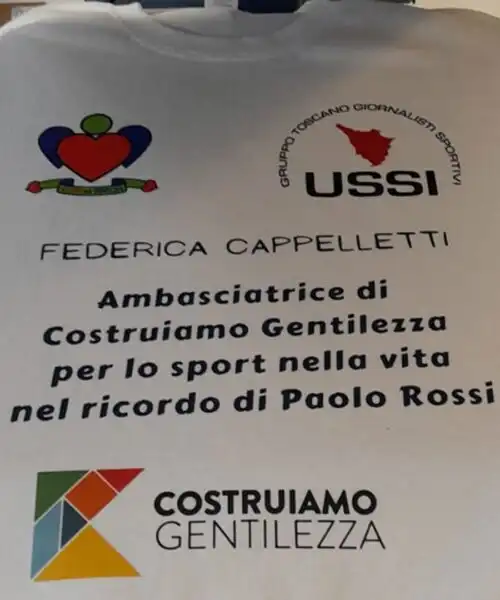 Costruiamo Gentilezza premia Federica Cappelletti