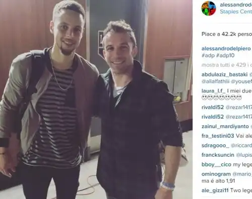 Curry-Del Piero, incontro tra leggende