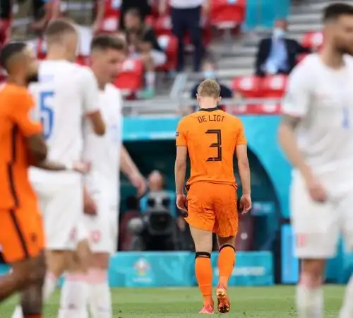 Euro2020, De Ligt tradisce l’Olanda: passano i cechi