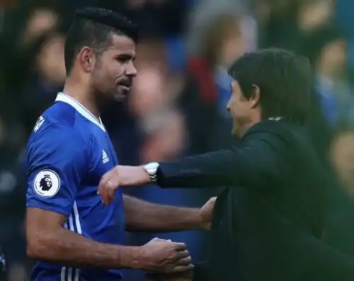 Diego Costa non ringrazia Conte