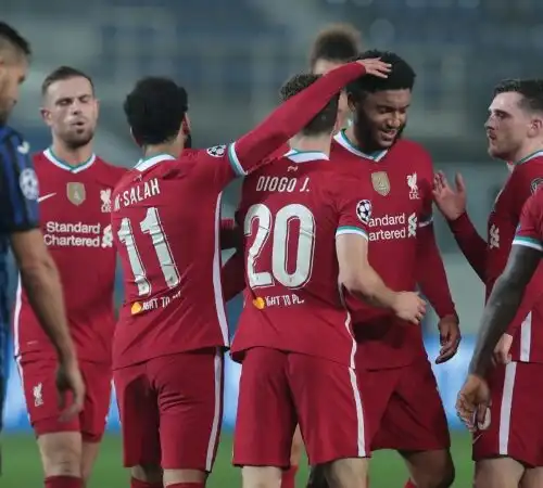Il Liverpool passeggia a Bergamo: 5-0