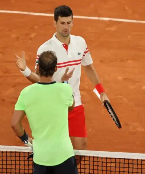 Novak Djokovic senza parole dopo il ko di Rafael Nadal