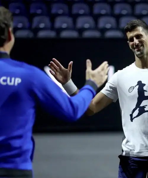 Laver Cup, l’ultima di Federer: Novak Djokovic trepidante