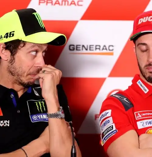 MotoGp: Valentino Rossi, messaggio ad Andrea Dovizioso