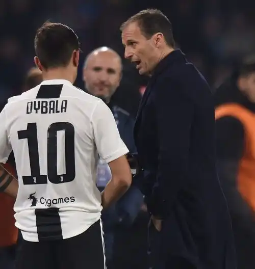 Allegri perde anche Dybala