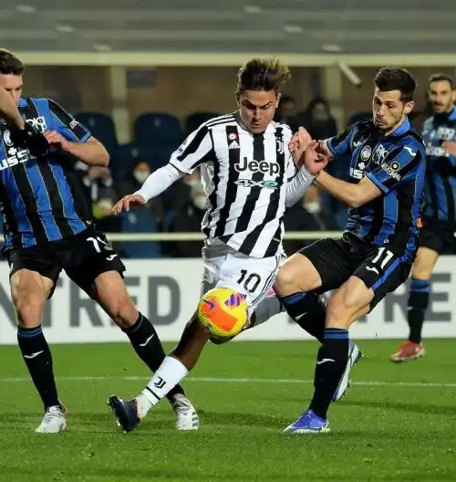 La Juventus risorge nel recupero a Bergamo: 1-1 con l’Atalanta al 92′