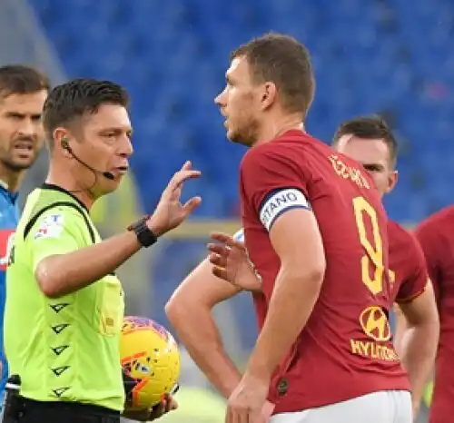 Edin Dzeko zittisce i cori dell’Olimpico