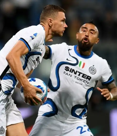 L’Inter soffre e vince, Edin Dzeko ribalta il Sassuolo