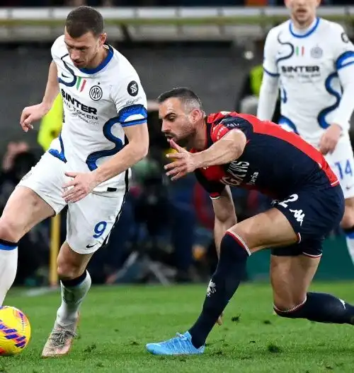 L’Inter non sfonda a Marassi: 0-0 con il Genoa, Milan a +2