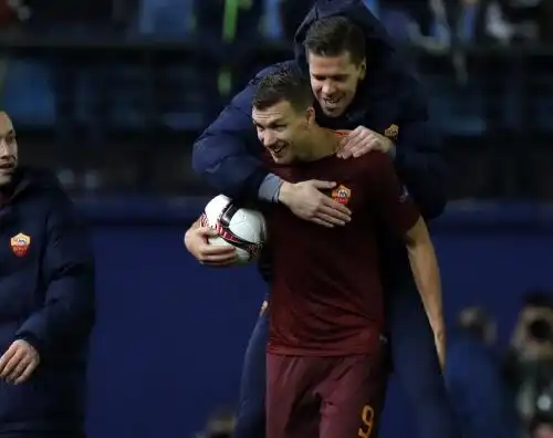 Villarreal-Roma 0-4: super Dzeko per gli ottavi