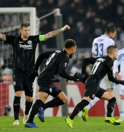 Eintracht in rimonta. La Lazio non sa più vincere