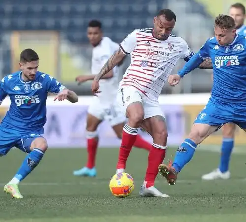 Serie A, Pavoletti salva il Cagliari ad Empoli