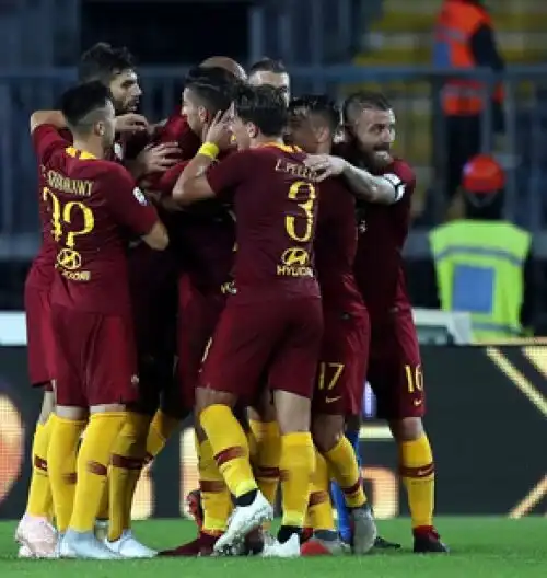 L’Empoli sbaglia tutto, la Roma no e decolla