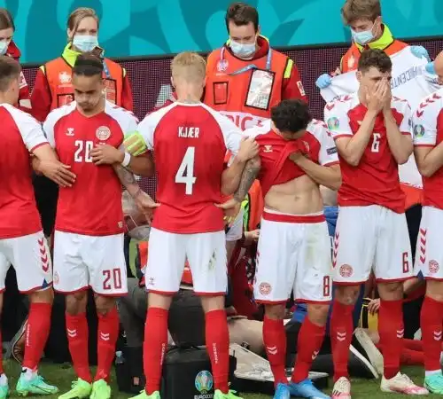 Euro2020, medico Danimarca: “Eriksen era praticamente morto”