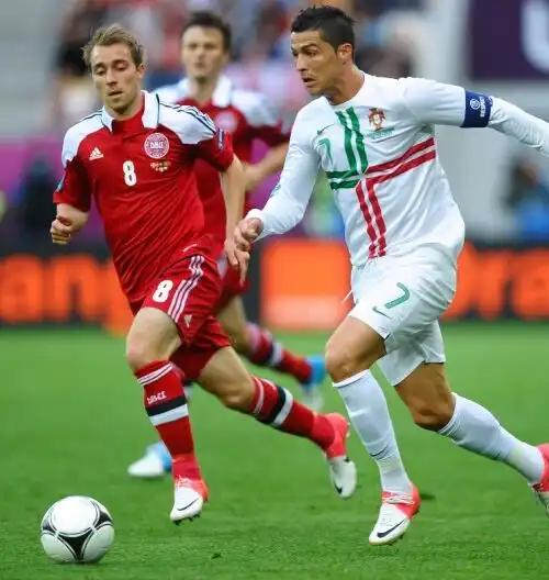 Euro2020: il pensiero di Cristiano Ronaldo per Christian Eriksen