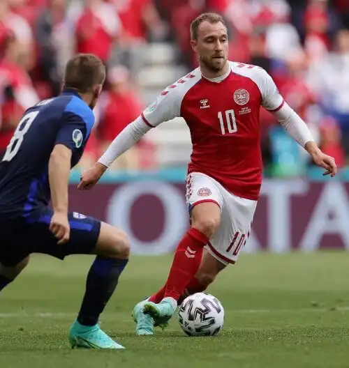 Euro2020: Inter e Conte si stringono a Christian Eriksen