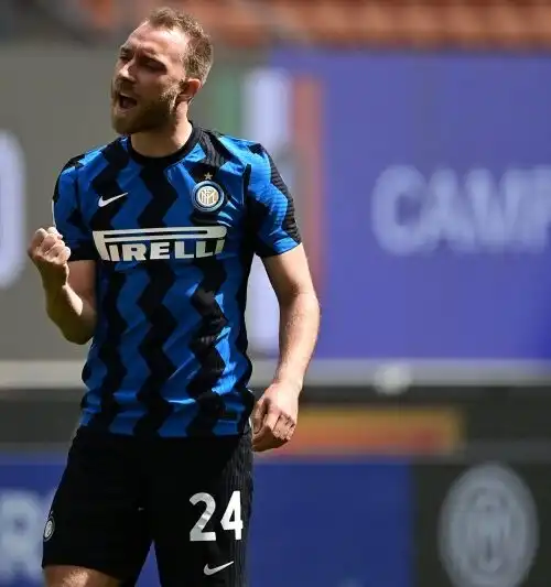 Inter, Eriksen è tornato a Milano