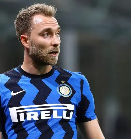 Christian Eriksen, anche l’Inter festeggia