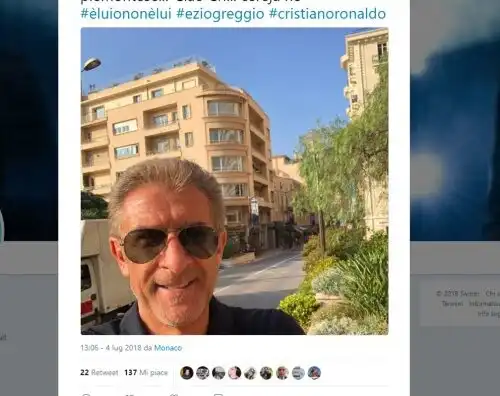 Ezio Greggio accoglie Ronaldo