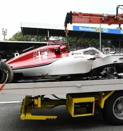 Ericsson: pauroso incidente a Monza