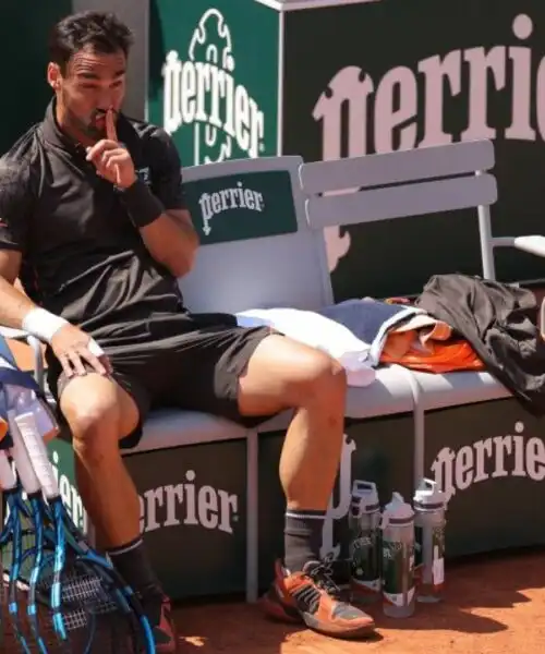 Il gesto di Fabio Fognini non passa inosservato: le foto