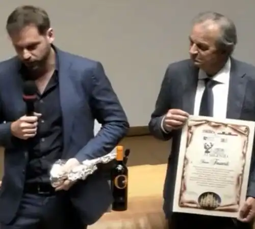 Antonio Faravelli premia e parla del suo progetto