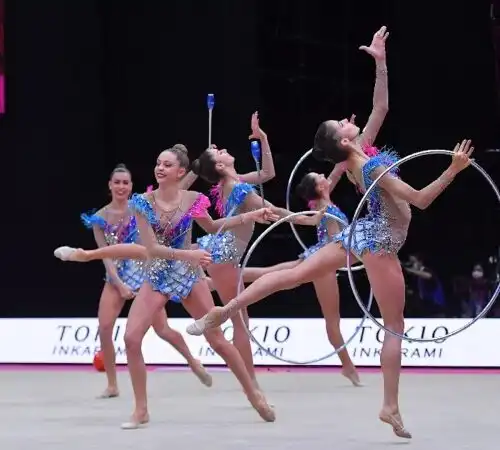 Ginnastica ritmica, fantastico oro per le Farfalle azzurre