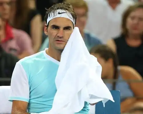 Federer febbricitante ma felice