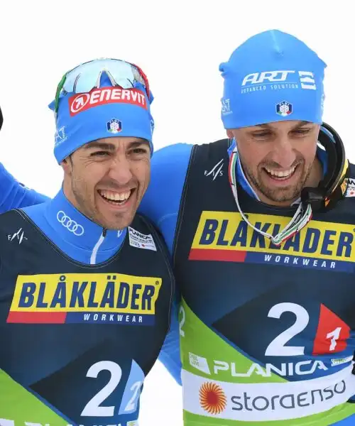 Federico Pellegrino e Francesco De Fabiani, è argento ai Mondiali di Planica