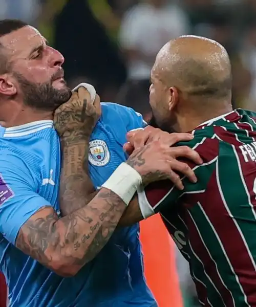 Felipe Melo contro Kyle Walker: le foto della rissa