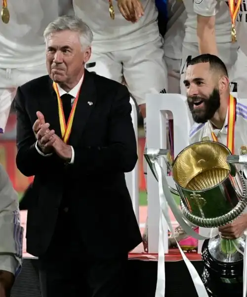 Festa grande per Carlo Ancelotti e il Real Madrid: le immagini