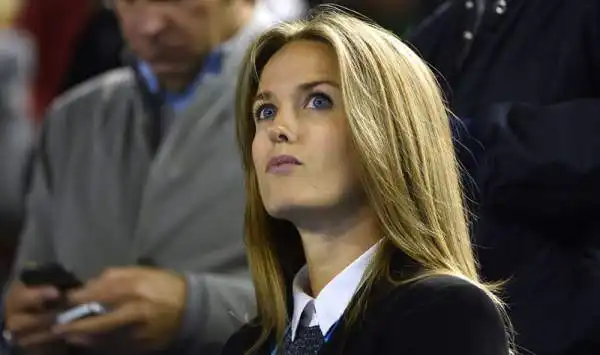 Questa biondina dall'aria corrucciata è Kim Sears, compagna di Andy Murray.