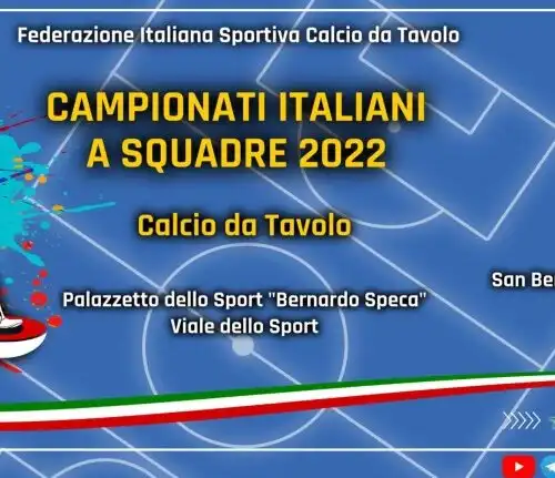 Sorteggiati i calendari dei campionati italiani a squadre di calcio da tavolo