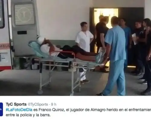 Argentina: la polizia spara e colpisce un calciatore