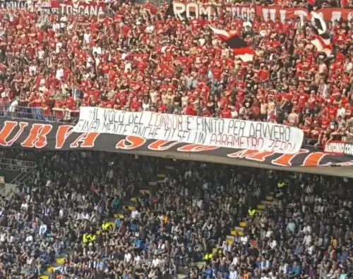 La Sud sfotte Galliani: “Ora sei un parametro zero”