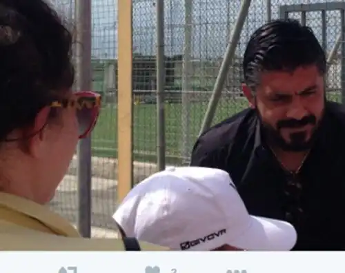 Gattuso in pellegrinaggio da Allegri