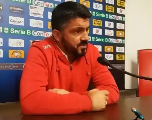 Pisa ultimo, Gattuso: “Qualcuno ha mollato…”