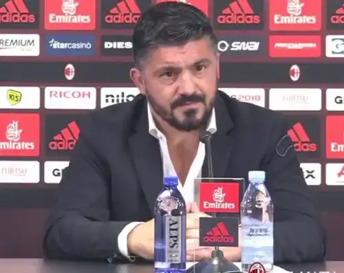Milan, Gattuso: “Non sono solo grinta e cuore”