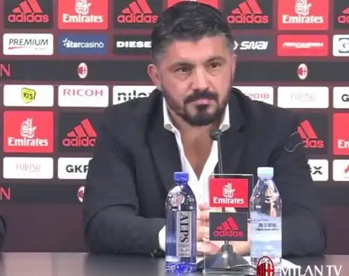 Gattuso: “Io totalmente diverso da Montella”