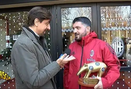 Gattuso incassa il Tapiro con orgoglio