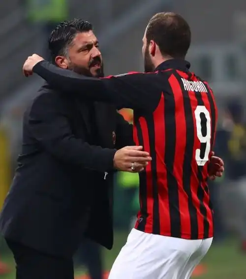 Gattuso: “Higuain è felice o è un grande attore”