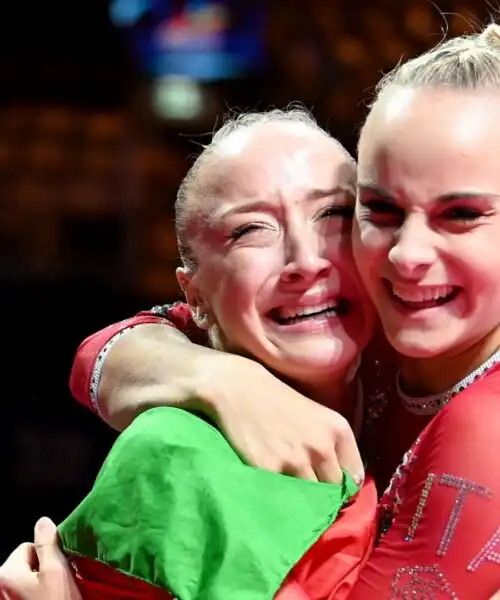 Ginnastica, l’Italia si commuove: gioia e lacrime per Asia e Martina. Le foto