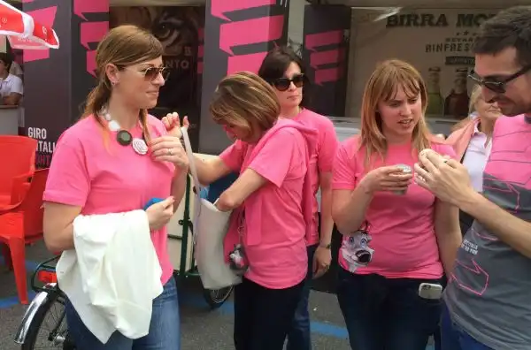 I tifosi sulle strade del Giro d'Italia.