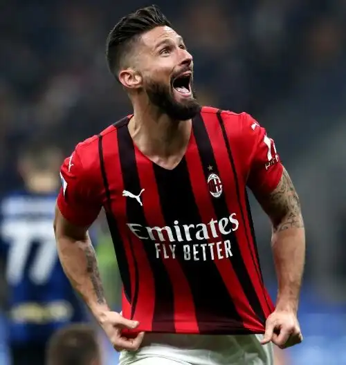 Oliver Giroud infiamma i tifosi del Milan: le sue parole