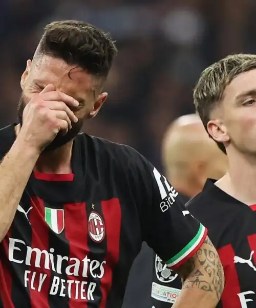 Niente finale per il Milan: Giroud in lacrime, Leao scosso. Le foto