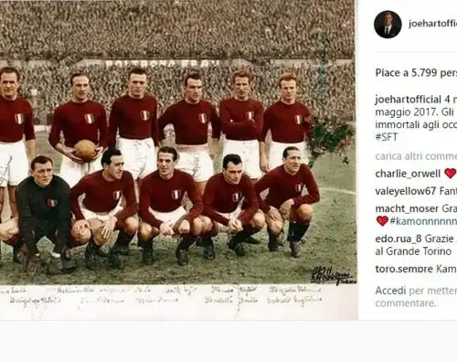Joe Hart ricorda il Grande Torino